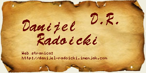 Danijel Radoički vizit kartica